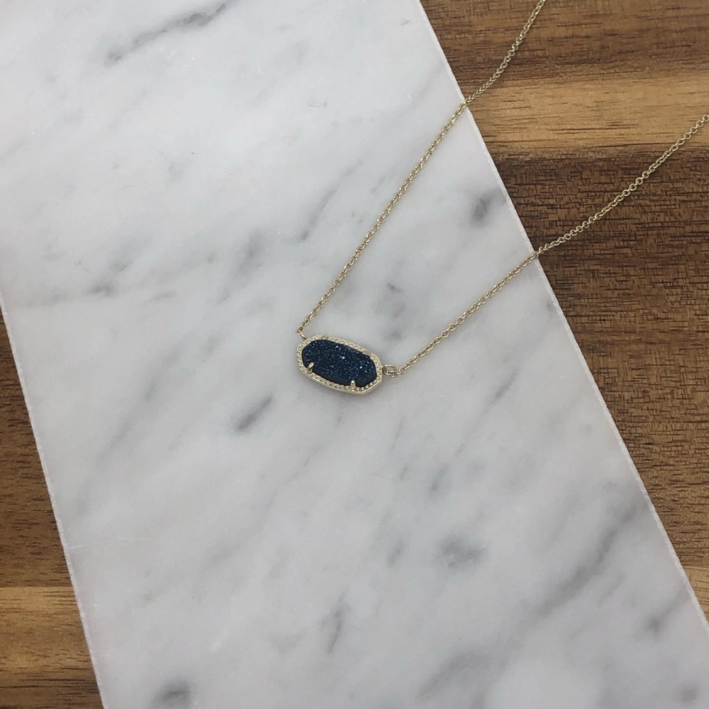 Kendra Scott Blue Drusy Elisa